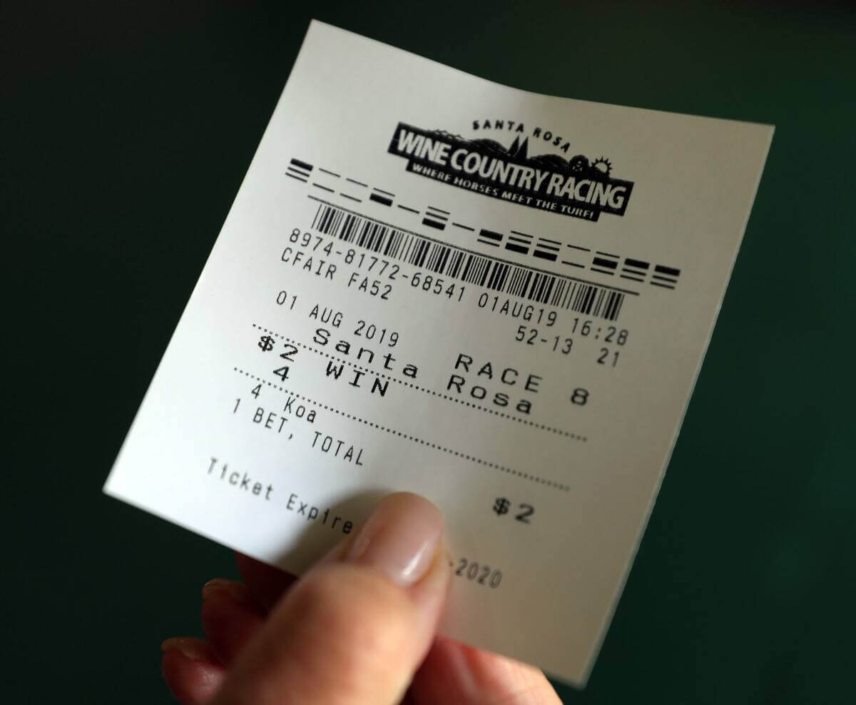 Horse Racing Betting Ticket